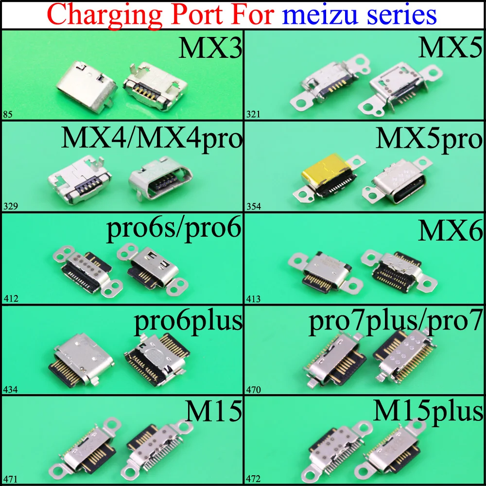 Micro USB Jack Connector Phone Charging port socket female For Meizu MX3/4/5/6 MX4PRO MX5PRO PRO6/6S /6PLUS M15 M15PLUS PRO7