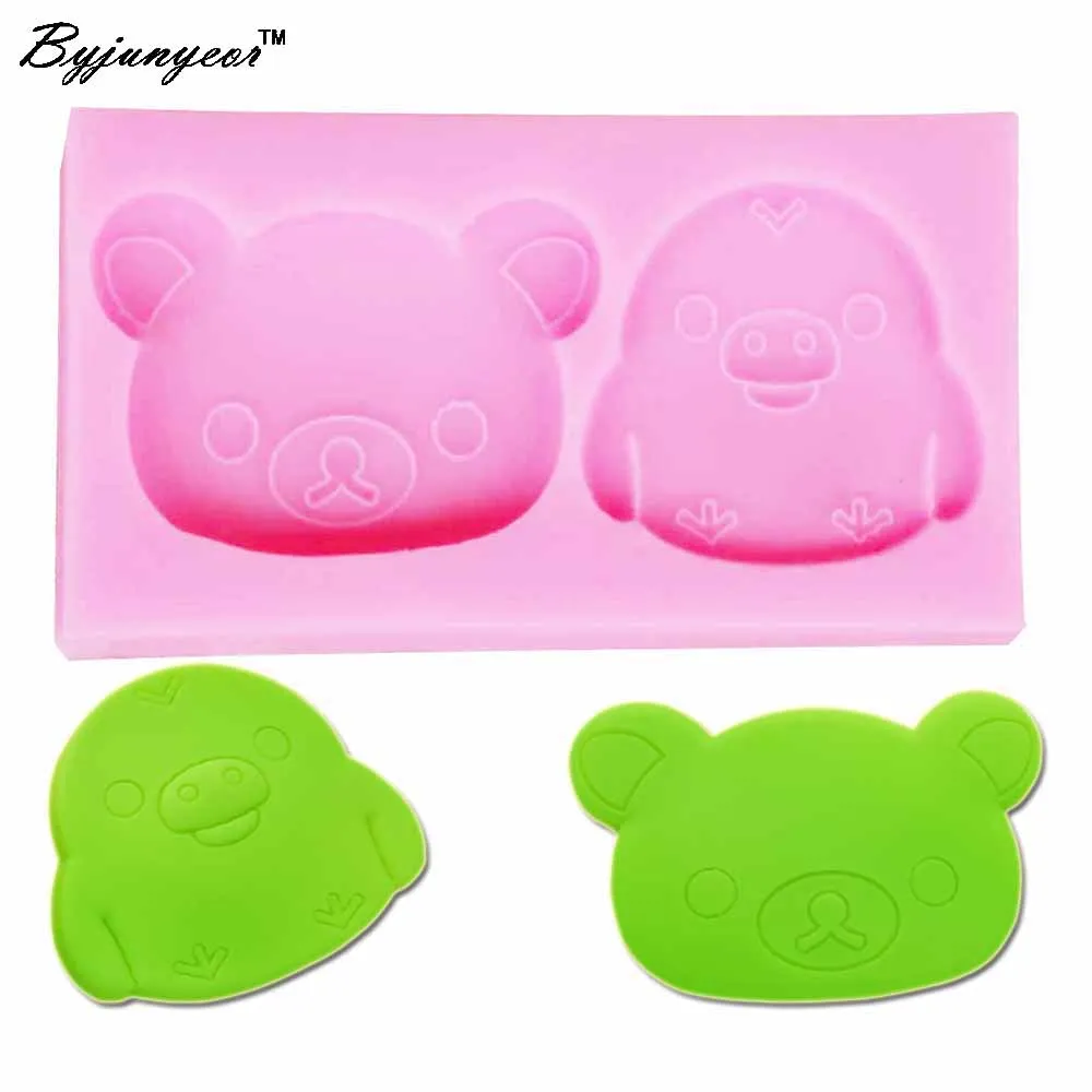 Epoxy UV Resin Penguin Giant Panda Silicone Fondant 3D Cake Mold Cupcake Jelly Candy Chocolate Decoration Baking Tool M851