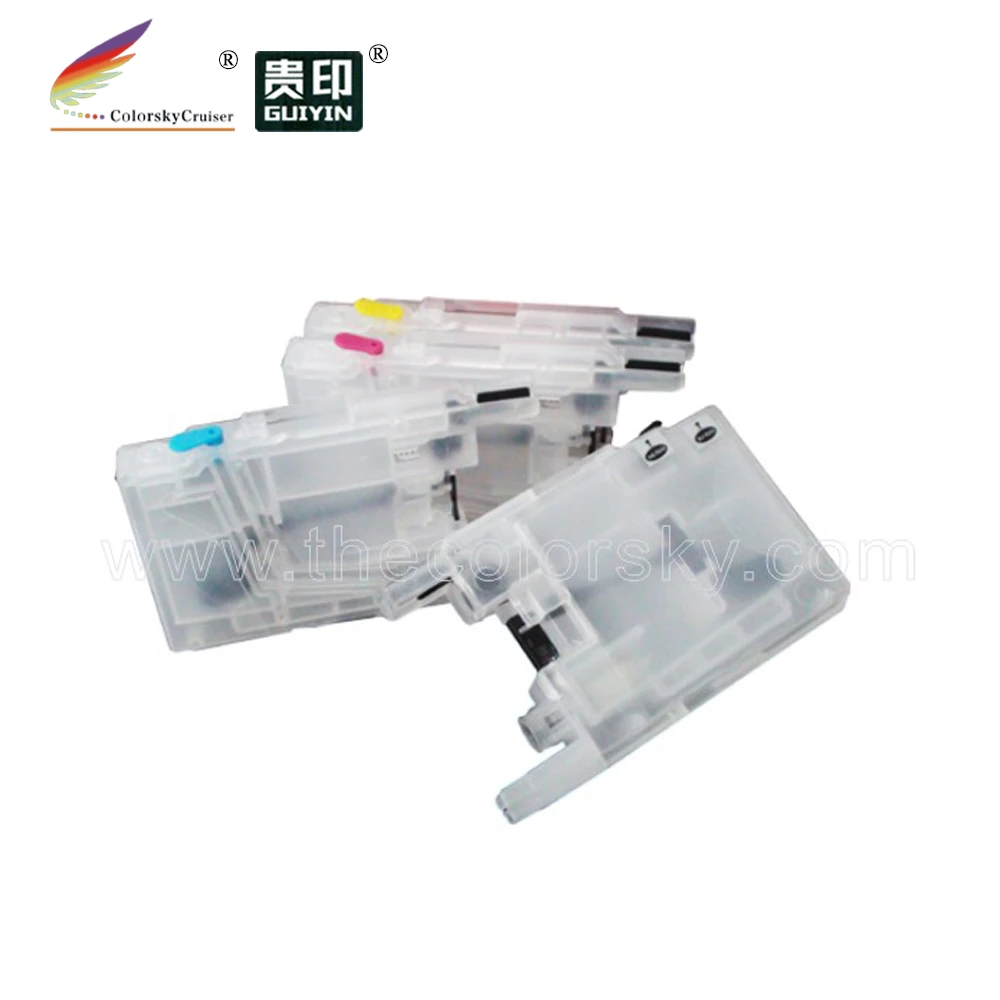 (RCB-LC125) refill refillable ink cartridge for Brother DCP J4410DW 4410 J4510DW 4510 J4610DW 4610 J4710DW 4710 LC127 LC125 kcmy