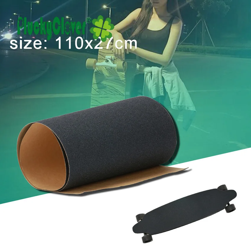 

110x27cm Longboard Griptape Waterproof Skateboard Cruiser Sandpaper Anti-Slid Dance Dancing Baord GripTape for Longboard Scooter