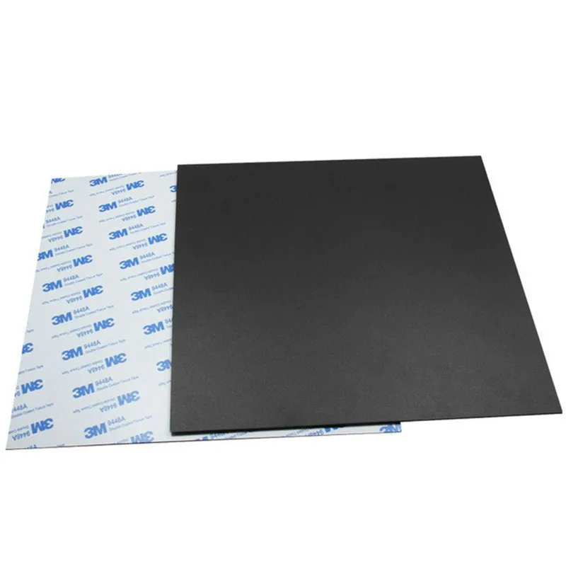 5pcs 400X250mm 3D Printing Build Surface sticker ABS for TEVO Black Widow 3D printer Square Black sheet super stick sheet