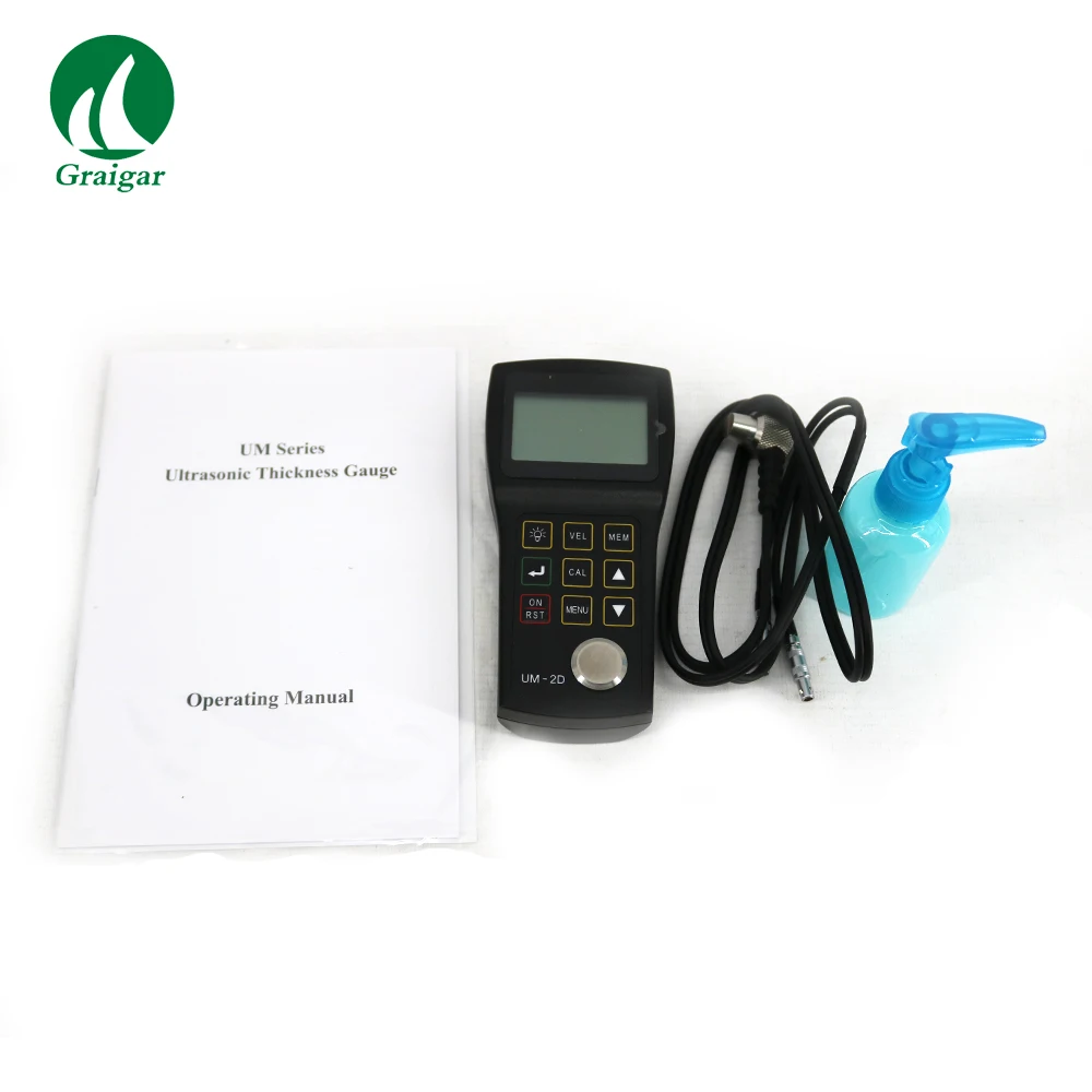 Digital Ultrasonic Thickness Gauge Coating Thickness Gauge UM-2D Measuring Range 0.8mm~300mm