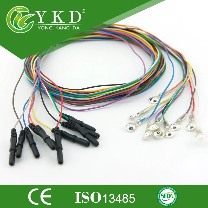 

20 Pcs/ Din 1.5 Colourful TPU Silver Plated Cup EEG Electrodes