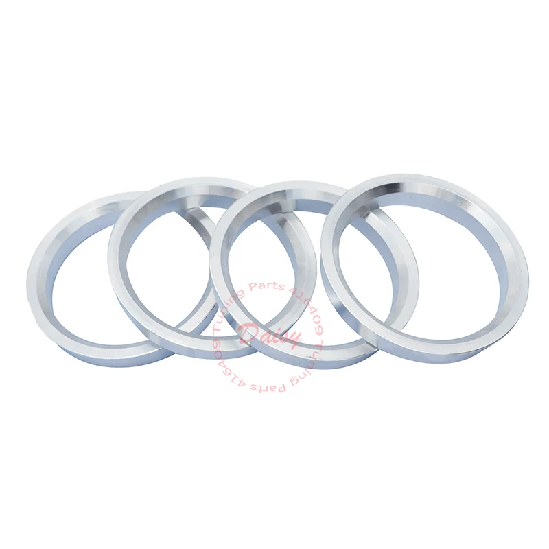 (4pcs/lot) ID 57.1mm OD 74.1mm Aluminum Variable Circle Car Wheel Hub Spigot Rings (57.1-74.1)