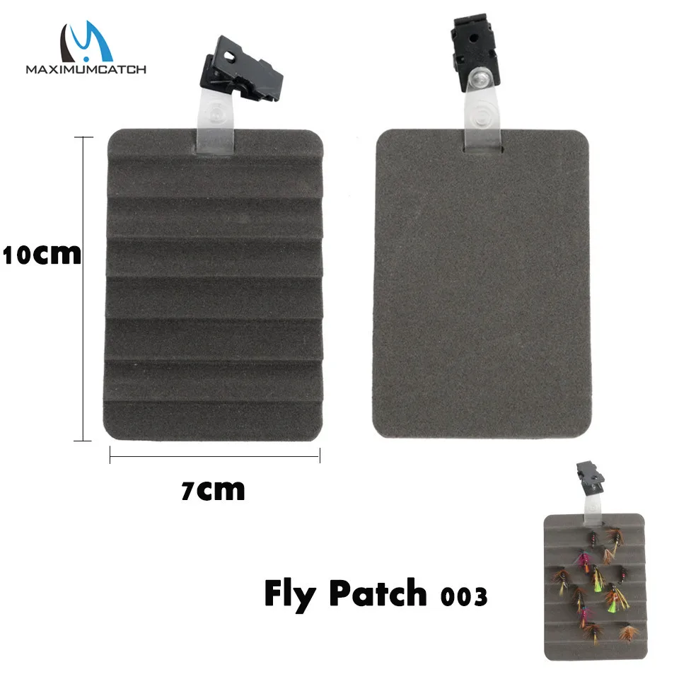 Maximumcatch High Quality Ripple Foam Fly Patch with Zinger Retractor Potable Fly Fishing Accessory