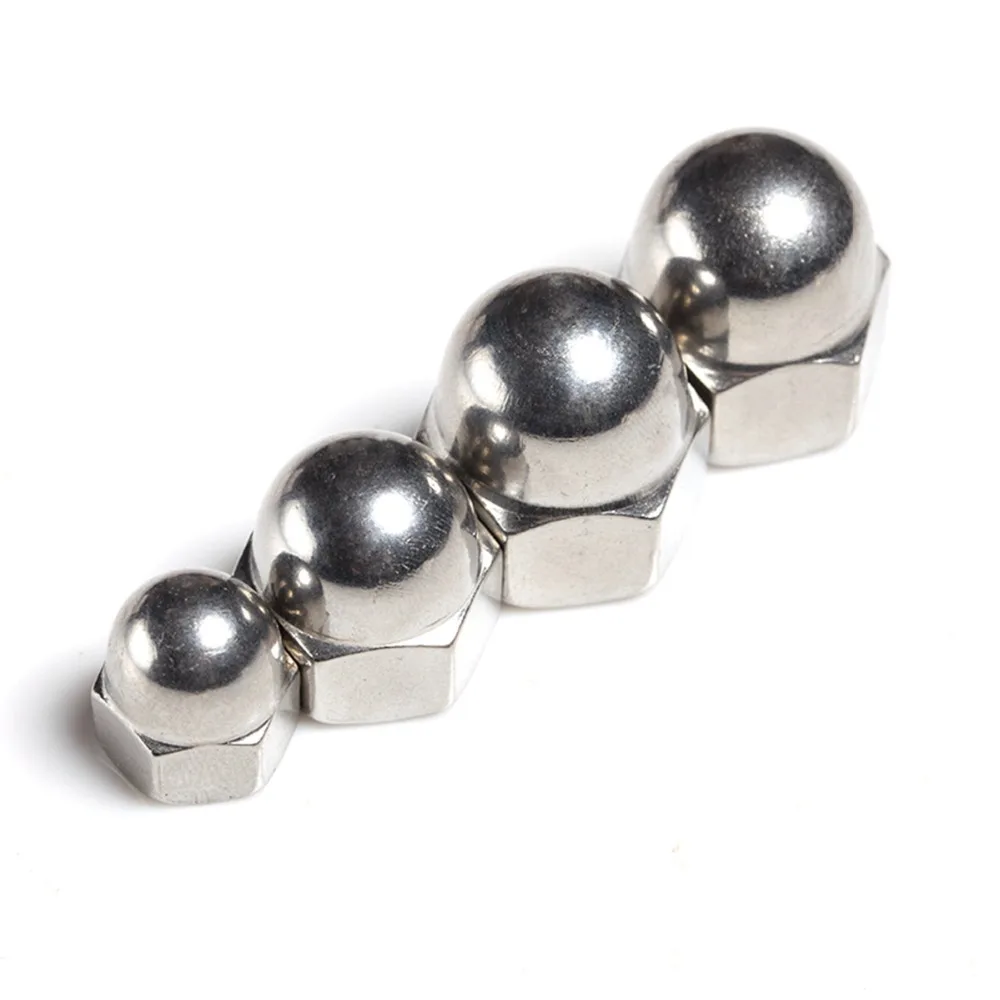 DIN1587 304 Stainless Steel Acorn Nuts Decorative Cover Semicircle Cap Nut M3 M4 M5 M6 M8 M10 M12 M14 M16 M20 M22 M24