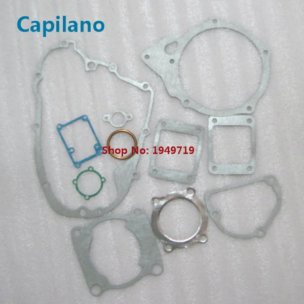 motorcycle DT125 complete gasket include cylinder gaket and engine gakset for Yamaha 2 stroke 125cc DT 125 seal parts