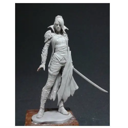 Assembly Unpainted  Scale  1/24 75mm  standing  soldier with sword 75mm Historical toy Resin Model Miniature Kit