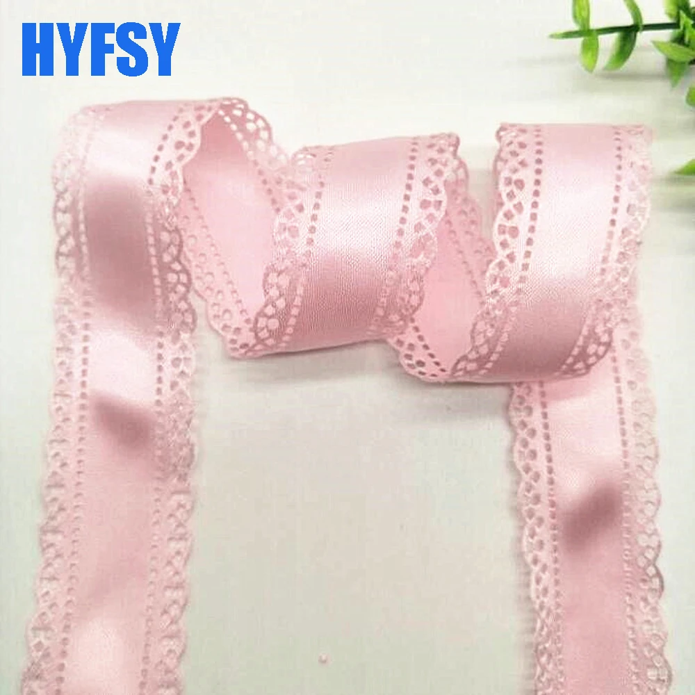 30MM 10 Yards Hollow Lace Edge Ribbon Single Color DIY For Hair Bows Crafts Handmade Accessories Satin Belt Clothing