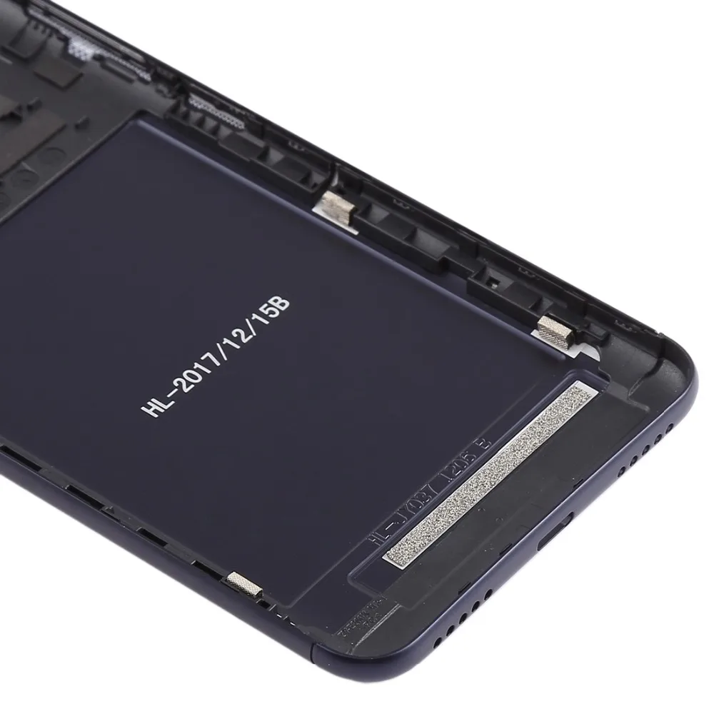 For Asus Zenfone Max Plus (M1) / ZB570TL Back Cover with Camera Lens & Side Keys Replacement repair parts (Black)