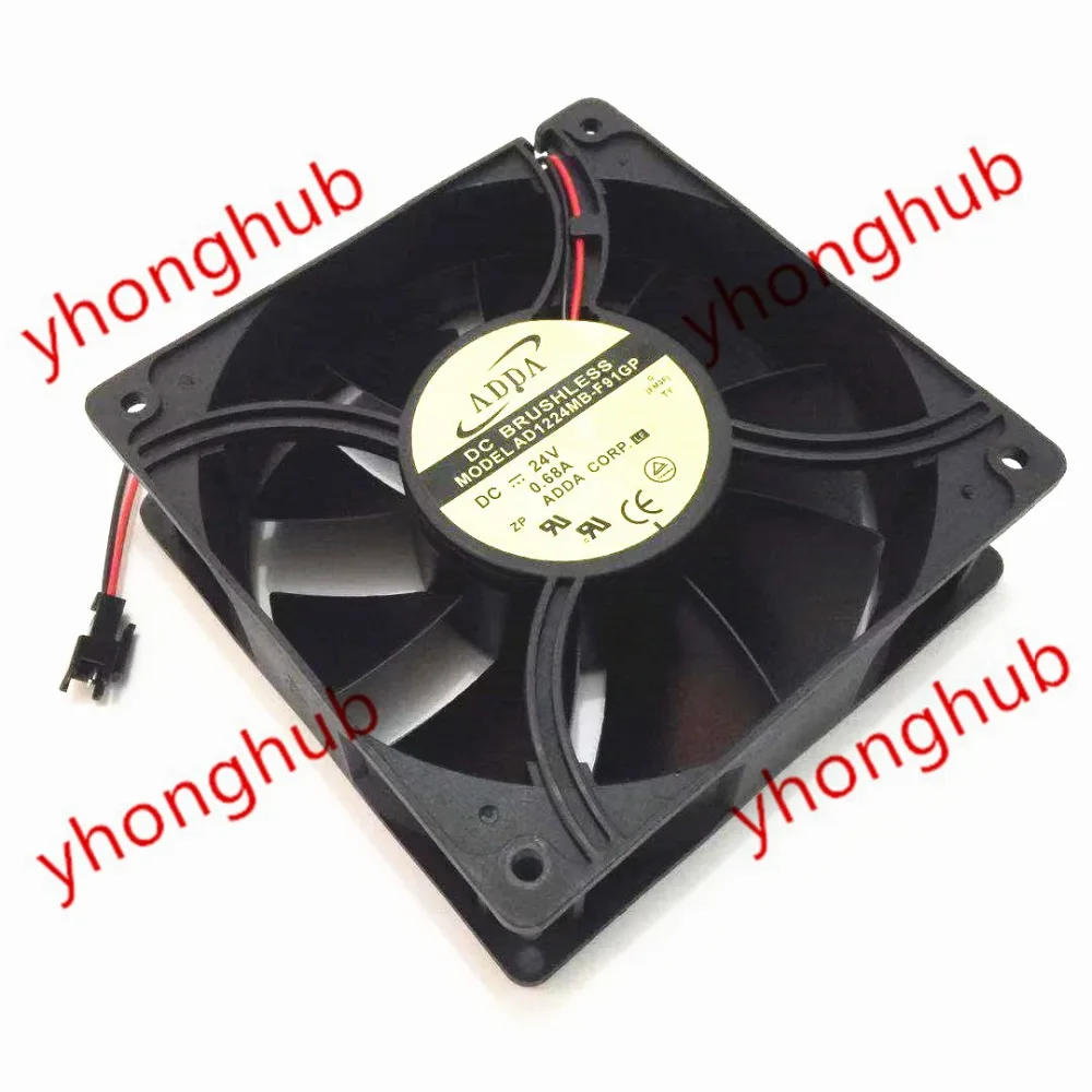 

ADDA AD1224MB-F91GP G DC 24V 0.68A 120x120x38mm 2-Wire Server Cooling Fan