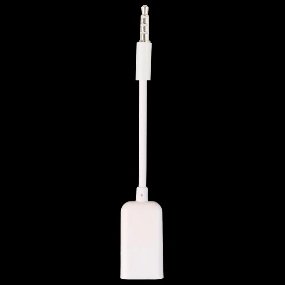 3.5mm Male AUX Audio Plug Jack To USB 2.0 Female Converter Cord Cable Car MP3 Hot Selling