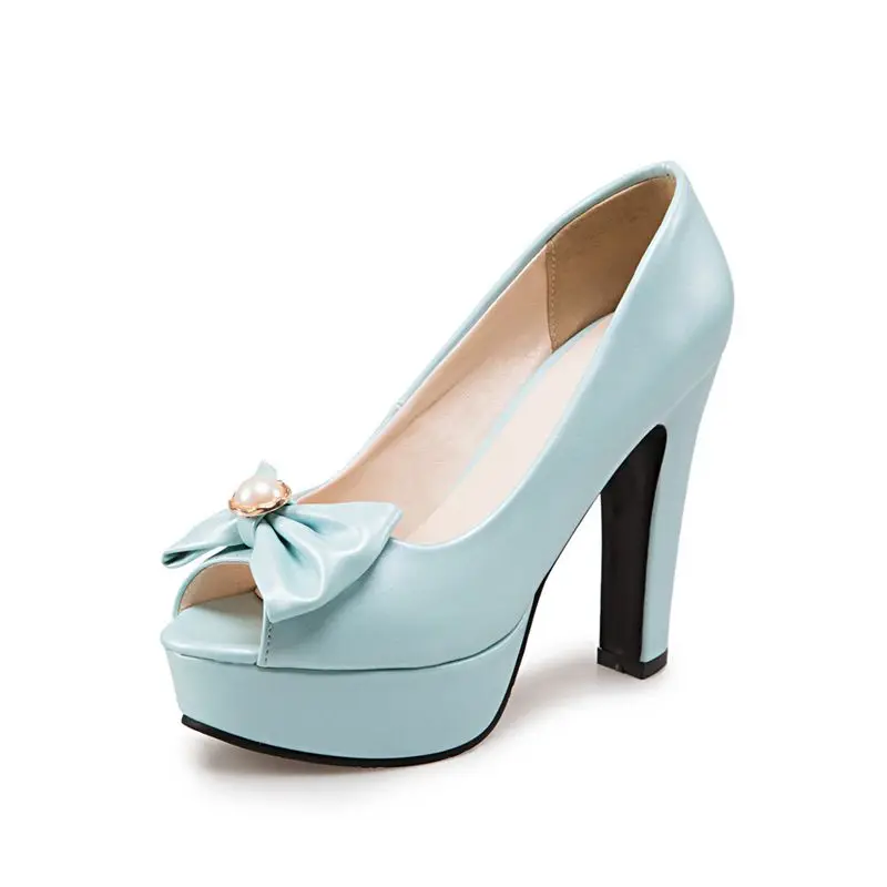 QPLYXCO 2017 New Patent Leather Super big size 34-50 4 Clour Pumps shoes Women high heels sweet party wedding shoes 3122