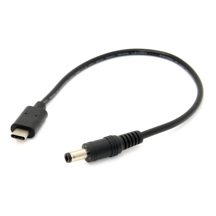 USB 3.1 Type C USB-C To DC 5.5 2.5mm Power Plug Extension Charge Short Cable For New Mac 20cm