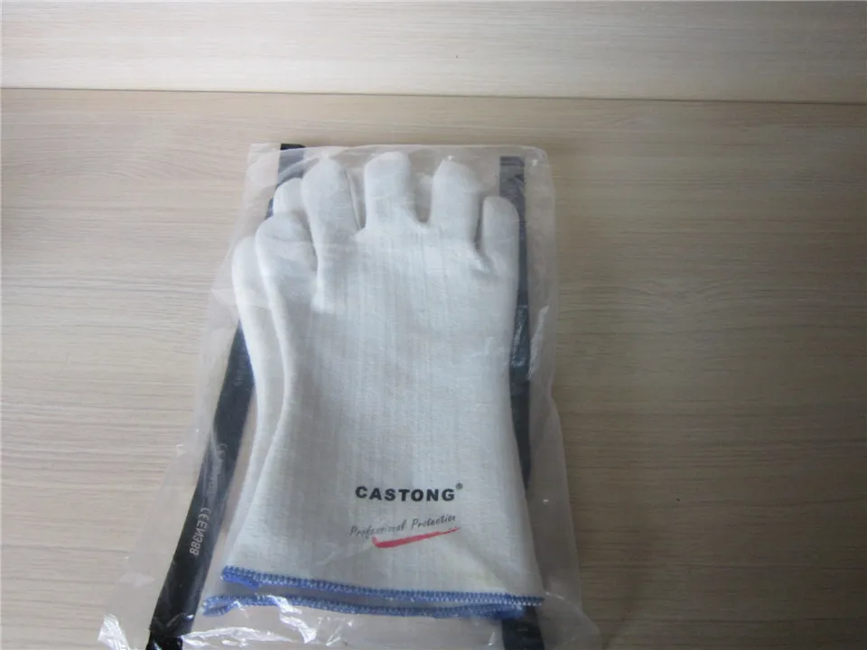 CASTONG 200 degrees high temperature gloves Aramid material high quality fireproof gloves Anti-scalding protection gloves