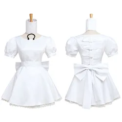 Alice Madness Returns Hysteria Dress Cosplay Costume Women Girls Short White Cosplay Dress Custom Made