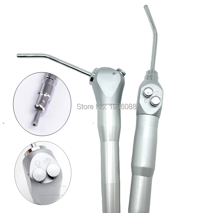 

Dental Air Water Spray Triple 3-Way Dental Handpiece Syringe with 2 Autoclavabl Nozzle Tip Dental Care Equipment Teeth Whitening