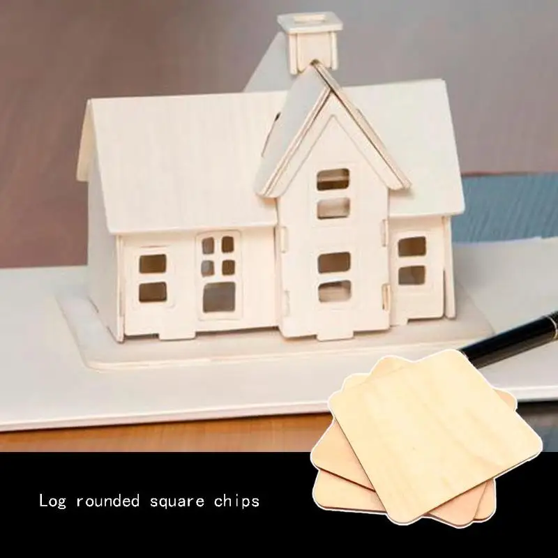 Trống Mảng Bám 5 Kích Thước Xây Dựng Mô Hình Vuông Thủ Công DIY Pyrography Dự Án Trò Chơi Thêu Sò Chưa Hoàn Thành Miếng Gỗ Bồ Đề