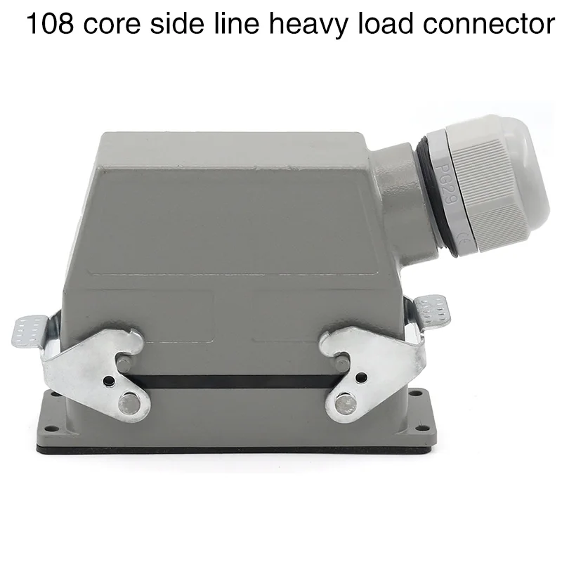 Rectangular Heavy Duty Connector HDC-HD-108  108 Core Pins Waterproof Aviation Industrial Machine Tool Plug Socket 10A 250V