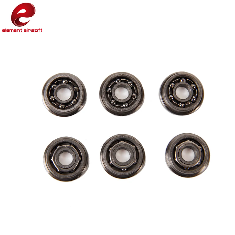 Element 6PCS/SET 7MM 8MM 9MM Stainless Steel High Precision Ball Bearing for Airsoft AEG Gearbox Hunting Accessories