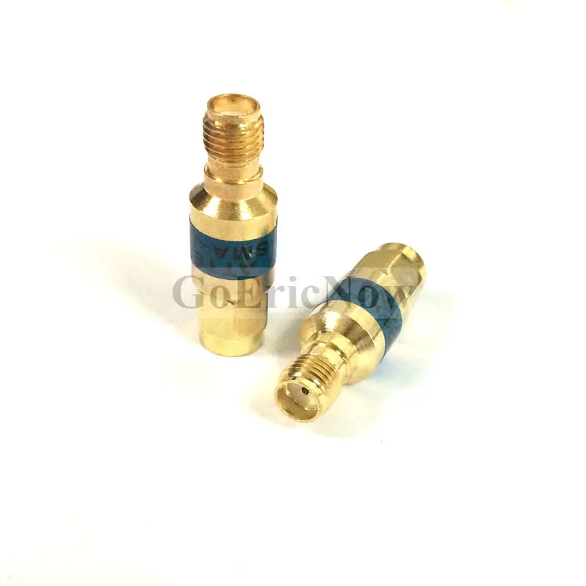 1 Pcs Gold plated RF Coax 2W DC-6GHz 1db-30db SMA Type Male to Female  coaxial fixed attenuator connector