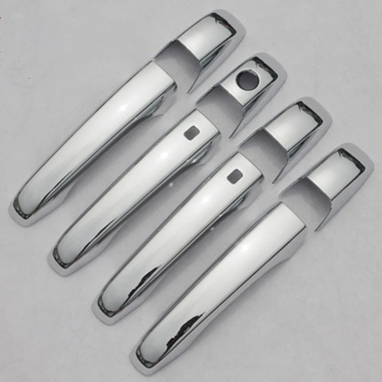 FUNDUOO For Dodge Magnum 2005-2008 Dodge Journey 2009 2010 2011 2012 2013 New Chrome Door Handle Cover Trim With SMART Keyhole