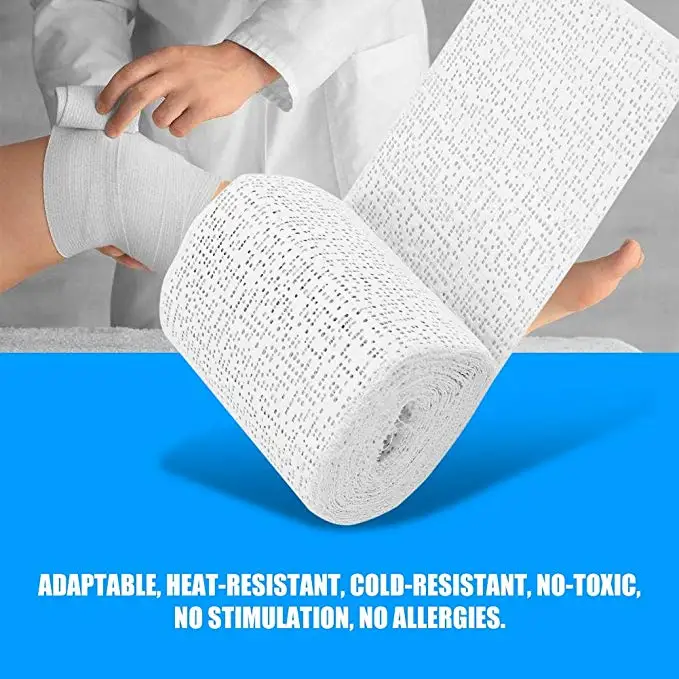 1 Roll 15cm*4.6m Medical Plasters Bandage Quick-Drying Gypsum Splint Gauze First Aid POP Bandage for Fracture Fixation