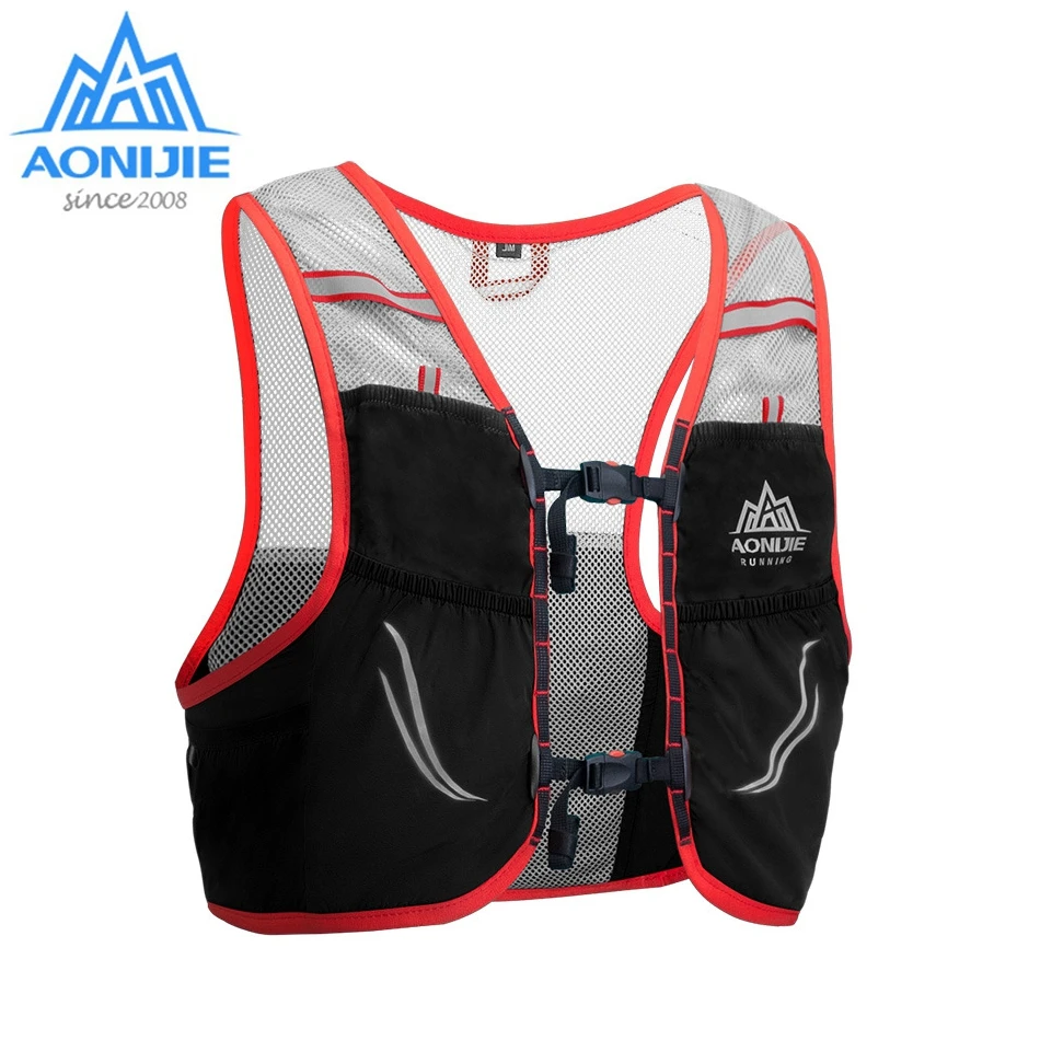 Aonijie 2.5L Backpack Running Vest Nylon Bag Cycling Marathon Portable Ultralight Hiking Lightweight With Waist Bag For Outdoor