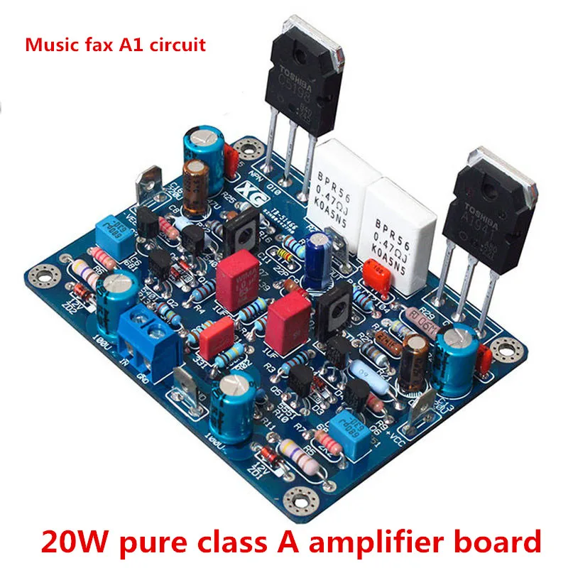 

Музыкальная факсимильная схема A1 20 Вт на 5551/5401 + 2sa/ 2SC5198 чистая Плата усилителя мощности класса А