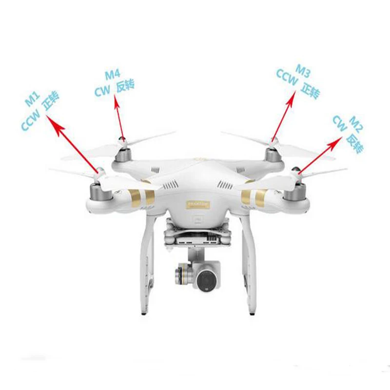 Per DJI Phantom 3 Motor 2312A CW/CCW per Phantom3 accessori per droni parti di riparazione spedizione gratuita