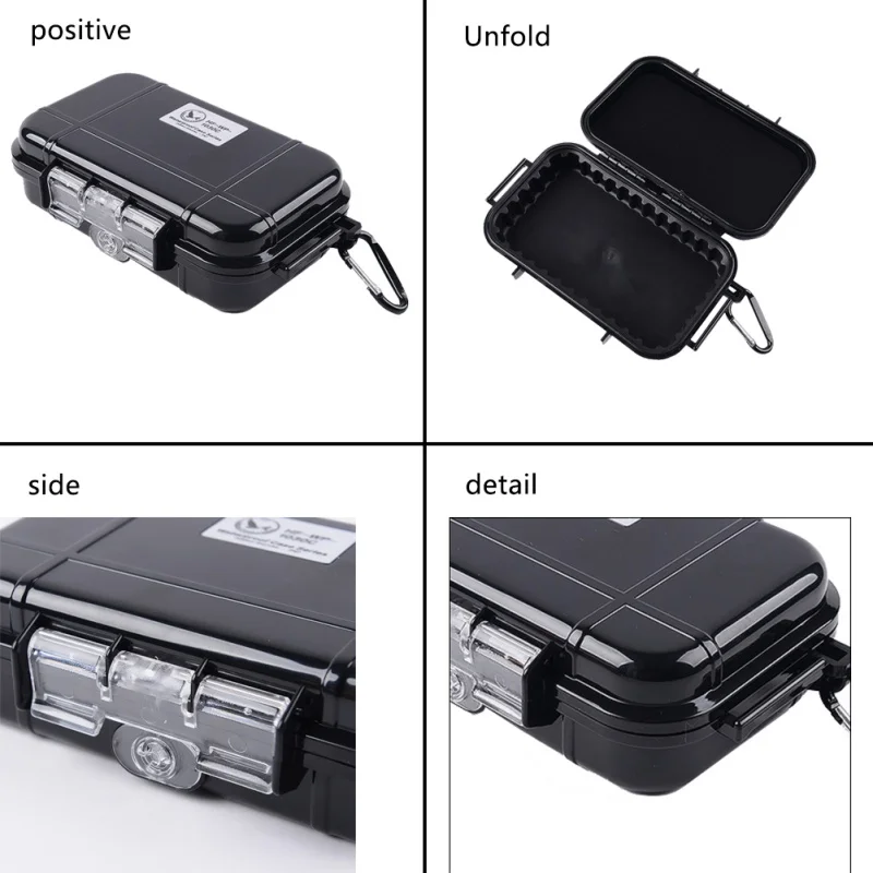 Outdoor Shockproof Waterproof Boxes camping tool Portable instruments survival Storage Box Sealed Container Box EDC Small Tools