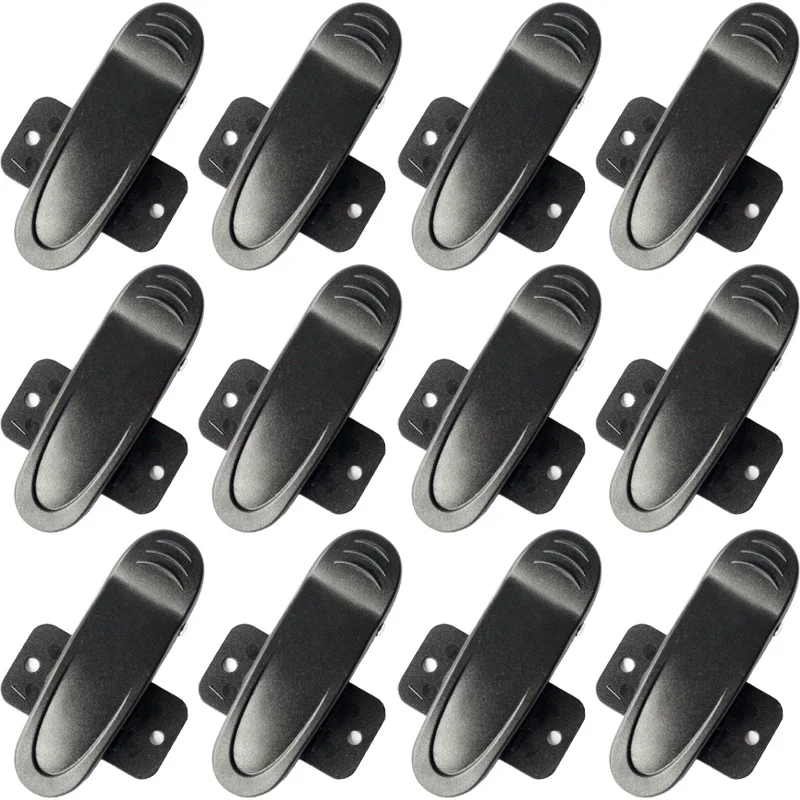 

12PCS QingGear Black Ratcheting Case Belt Clip Buckle Tool Parts DIY Accessory