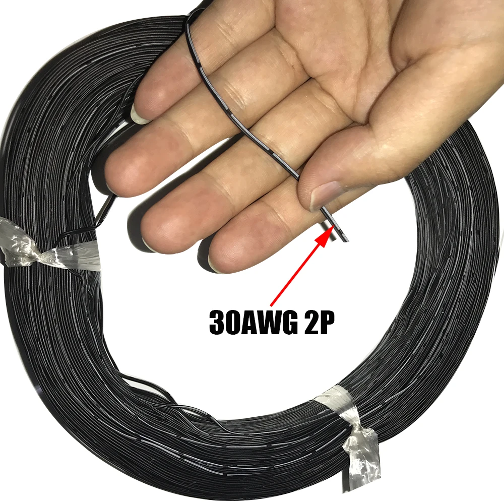 2Pin 3Pin 4Pin 5Pin 6Pin Silicone Line connection Line Signal Wire Power Wire 30awg Test Electric Cable Black kablo