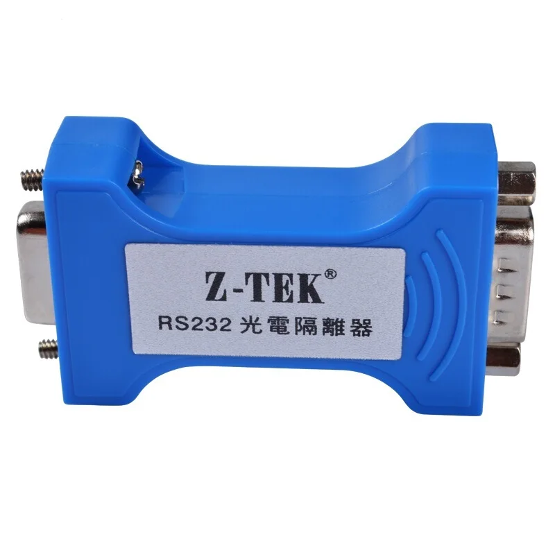 Z-TEK RS-232 serial port optoelectronic isolator 9 pin serial RS232 lightning protection surge 3 Bits Isolated Converter