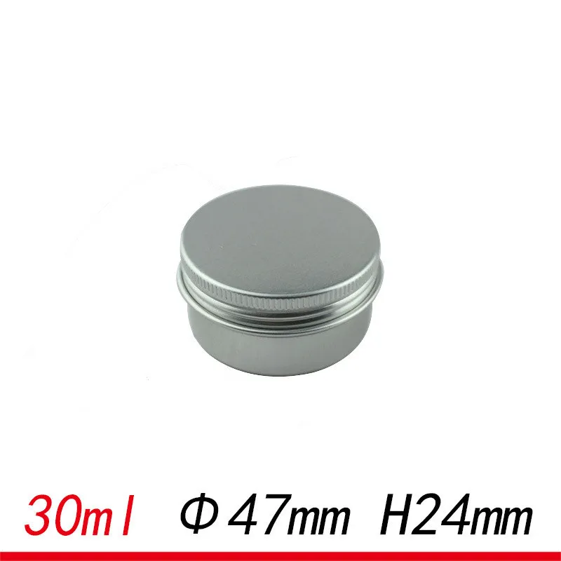 

30ml Empty Butter Pomade Tin 1oz Wax cooling balm Refillable Canning Jar 30g Aluminum Crafts Storage metal oil small pots can