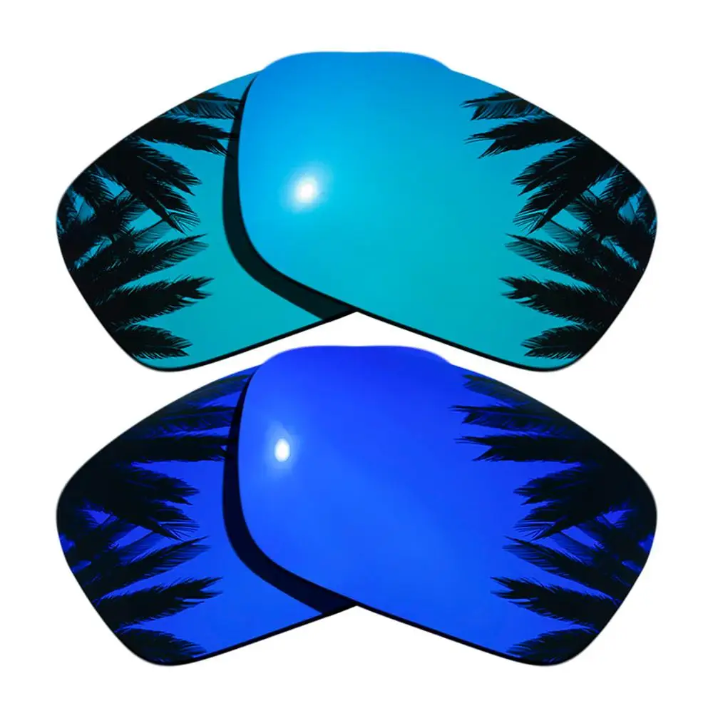 Ice Blue Mirrored&Purple Mirrored Polarized Replacement Lenses for-Oakley Fuel Cell Frame 100% UVA & UVB