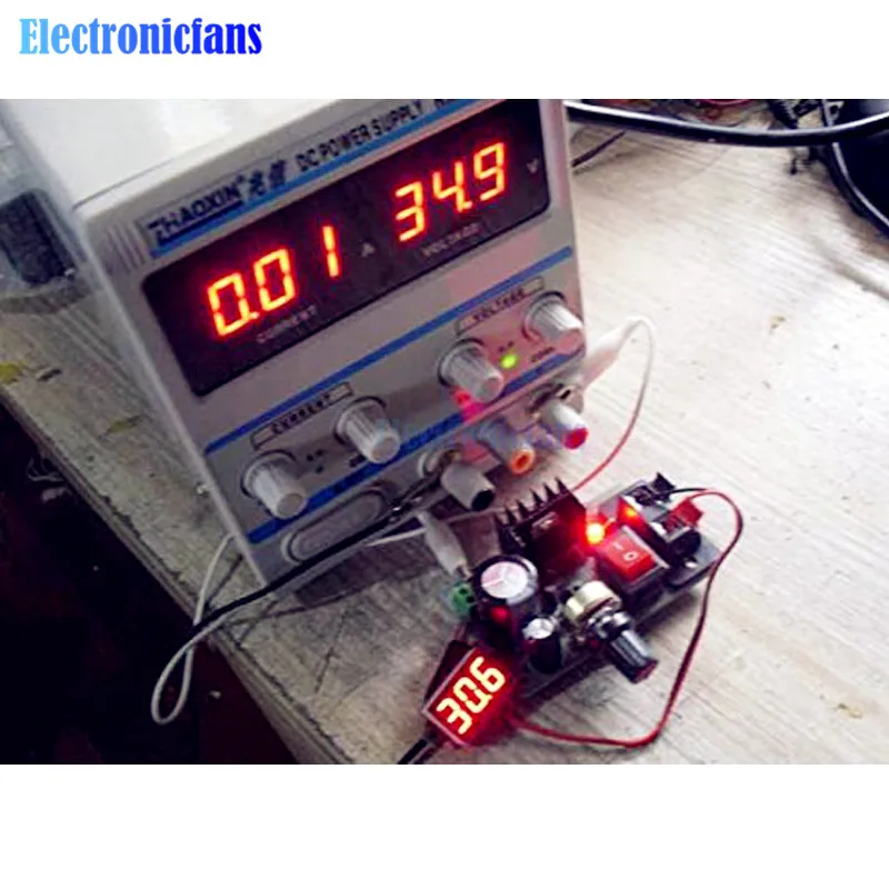 LM317 Dc 5 V-35 V Kit Fai da Te Step-Imbottiture di Alimentazione Modulo di Alimentazione Ac/Dc di Tensione Regolabili regolatore con Interruttore