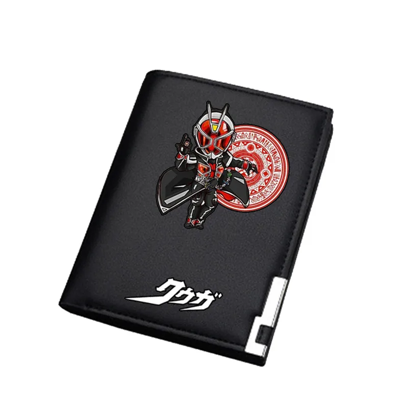 Masked Rider/Kamen Rider Kuuga Print Anime Long Purse Decade ID Card Holder Pu Leather Wallet Unisex Money Bag Coin Purse