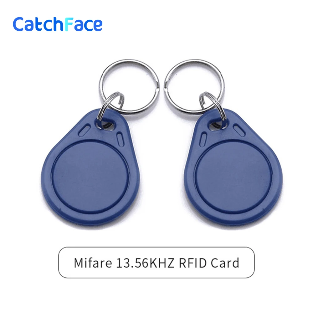 2 pieces RFID M1 13.56KHZ Keychain Keyfob card reader for door locks