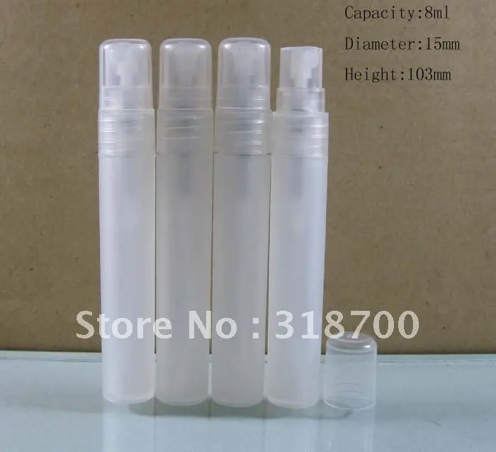 Refillable Empty 8ML Plastic Perfume sprayer bottle 8CC  Portable plastic Parfume Fragrance Atomizer  50pcs
