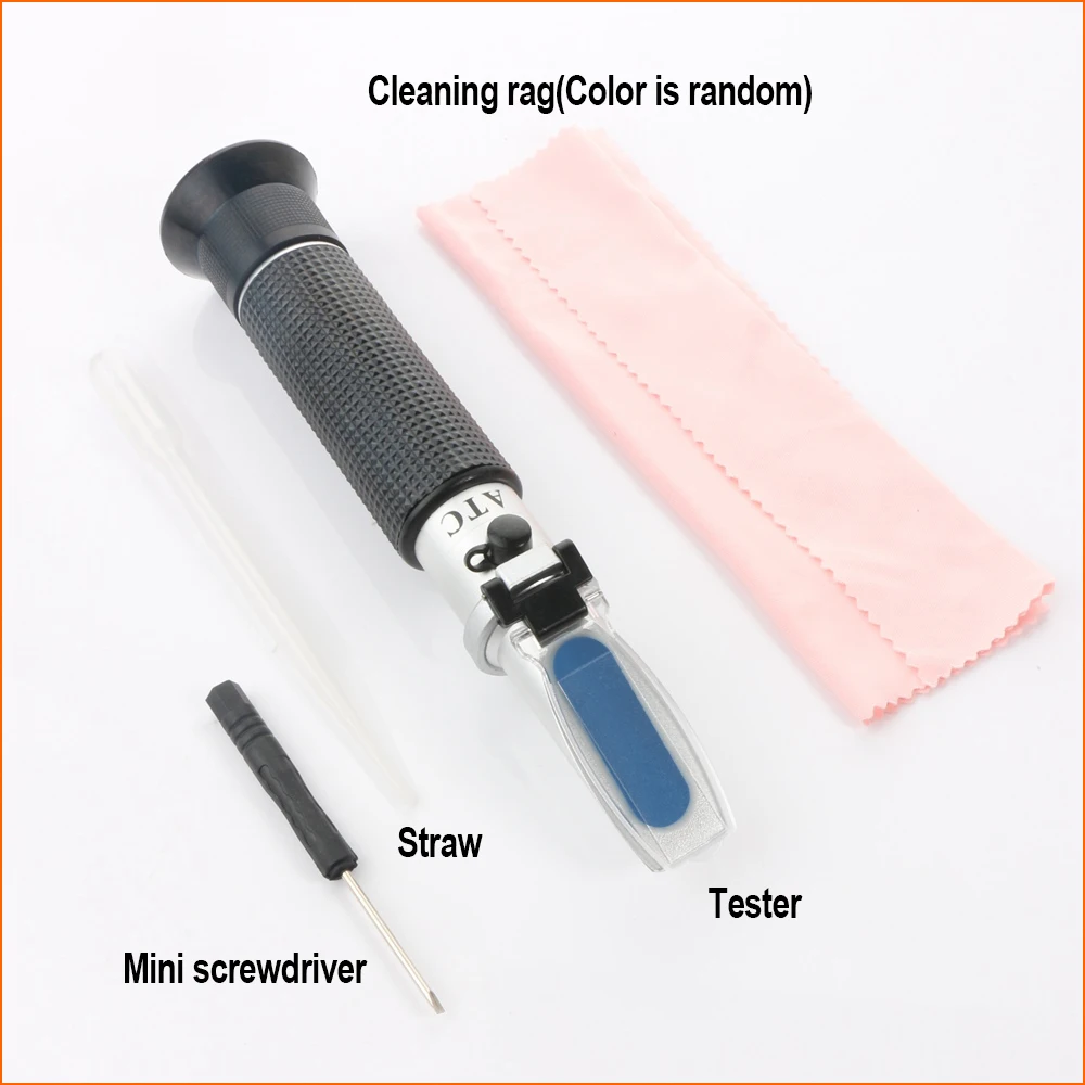 RZ Refraktometer Alkohol Portabel Refraktometer Anggur Digital Otomatis 0-80 Glikol Genggam Atc Brix Refraktometer Kotak Bir RZ116