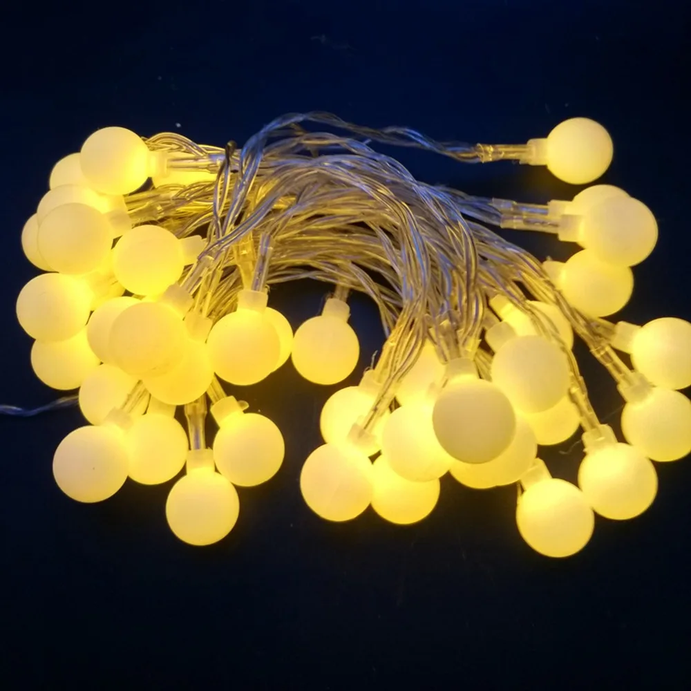 YIYANG NEW 4M 40 LED Colorful Ball String Lights AA Battery Operated Fairy Party Wedding Christmas Flashing LED Home Decoration