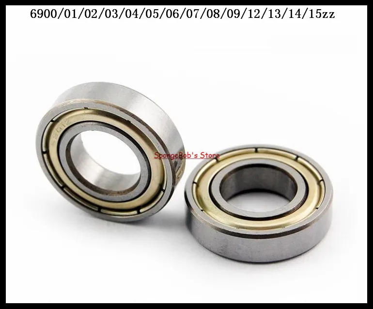 1-3pcs/Lot 6910ZZ / 6912ZZ / 6913ZZ / 6914ZZ Metal Shielded Deep Groove Ball Bearing