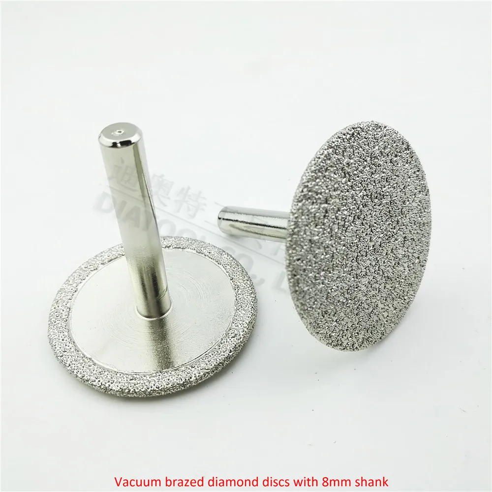 DIATOOL 2 cái Dia50mm Vacuum kim cương brazed đĩa với 8 mét shank kim cương disc cho cắt mài và khắc