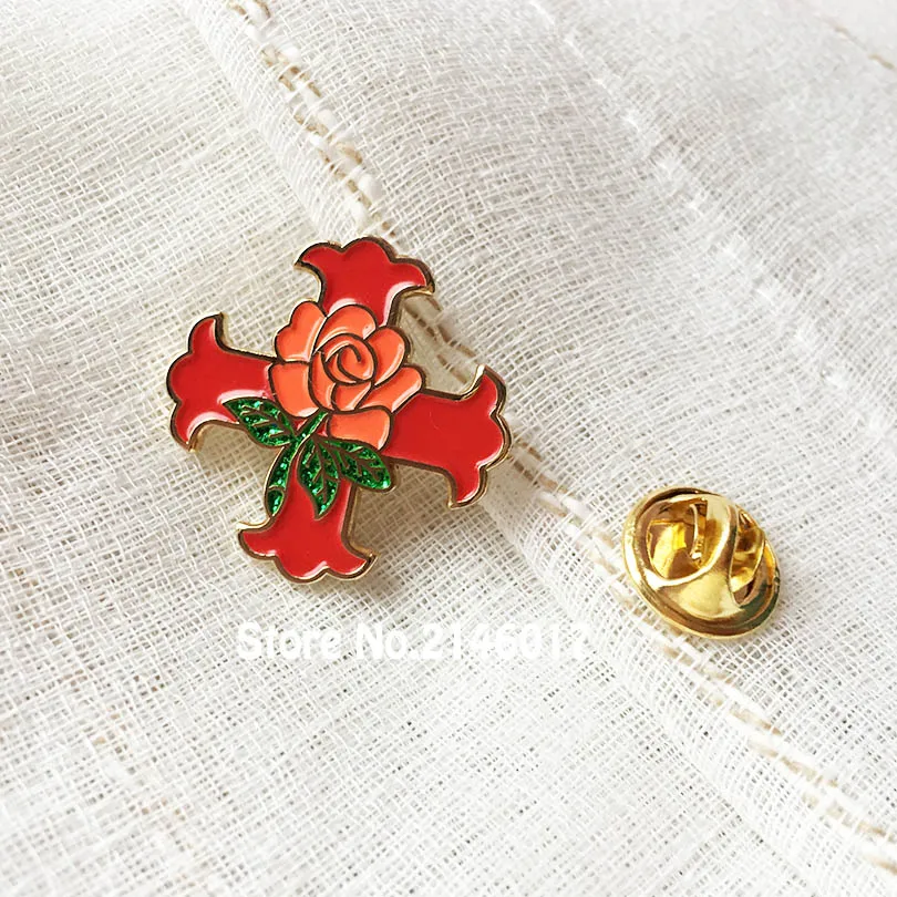 

50 шт. металлических значков-брошей масонов, тамплиерские значки Мальты, значки рыцарей масонов 14-го степени, крест Шотландского ритуала, значок на лацкан