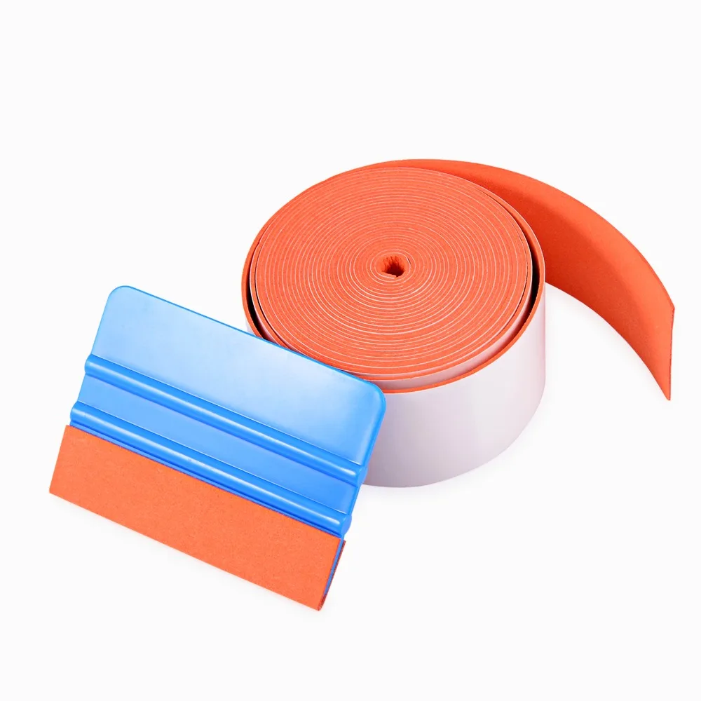 EHDIS 1/5M No Scratch Suede Felt Cloth For Card Scraper Vinyl Film Car Wrap Squeegee Edge Felt Replacement Window Tinting Tool