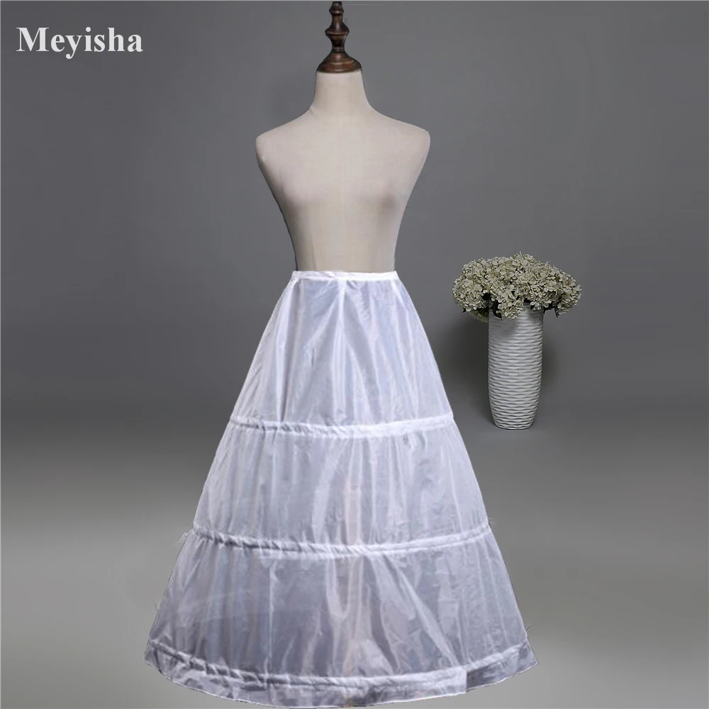 

In Stock 3 Hoops Petticoats for wedding dress Wedding Accessories Crinoline Cheap Underskirt For Ball Gown 2024