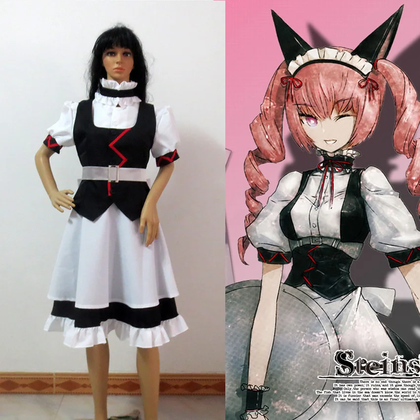 

Steins Gate Ferris Nyannyan Akiharumiho Maid Uniforms Cosplay Costume Custom Made