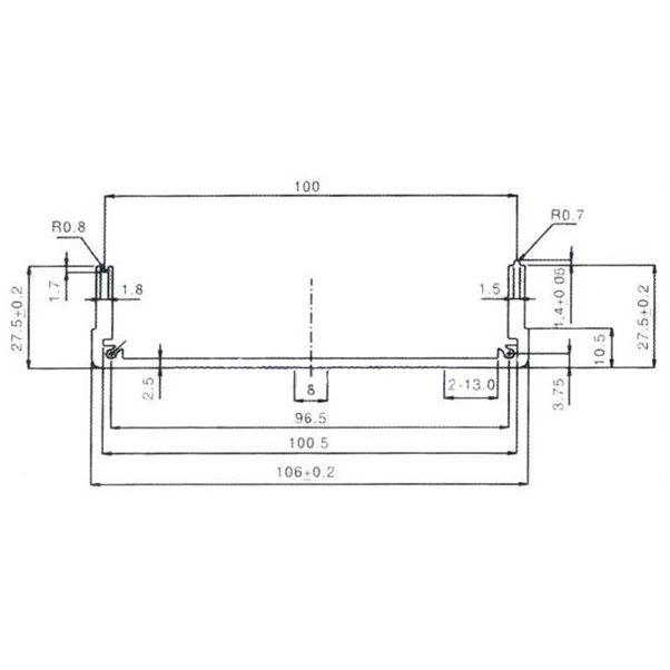 صندوق ألومنيوم العلبة سطح المكتب لتقوم بها بنفسك 55 مللي متر (2.16 ")(H)X105mm(4.14")(W)X150mm(5.91 ")(L) جديد