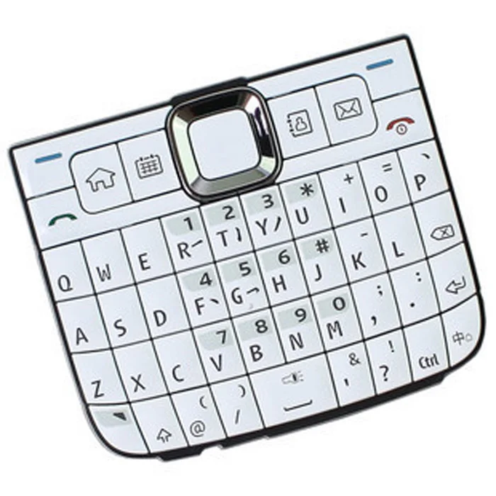 Black/White/Blue/Red 100% New Ymitn Housing Cover Case Keyboards Keypads For Nokia E63